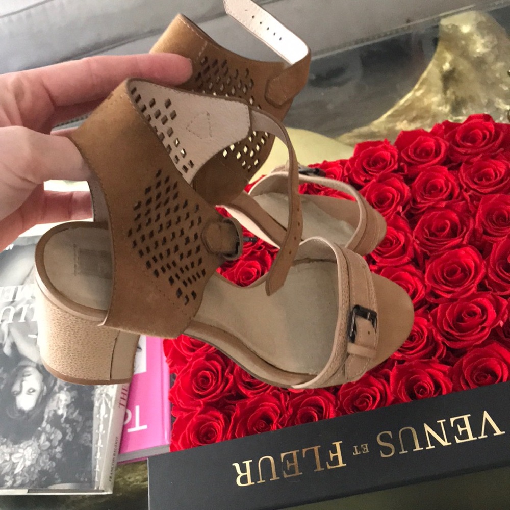 Nude beige color heels. 3” heel height
